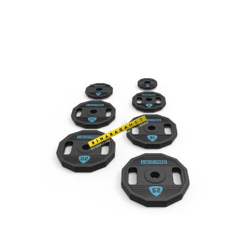Foto Produk Plat Beban Plate Barbel Set 35kg Barbell Dumbel Dumbell Livepro dari BinaragaNet