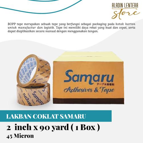 Gambar LAKBAN COKLAT SUPER MURAH SAMARU 2inch x 90yard 45mic (72 roll) dari ALADIN LENTERA INTEGRA Jakarta Timur Tokopedia