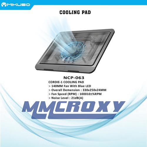 Gambar Cooler Pad Mikuso NCP-063 Cordie-1 Notebook Cooling Pad - Hitam dari mmcroxy.onlineshop Jakarta Pusat Tokopedia