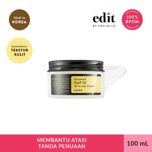 Gambar COSRX Advanced Snail 92 All in One Cream -100ml- Edit by Sociolla dari Edit by Sociolla Kab. Tangerang Tokopedia
