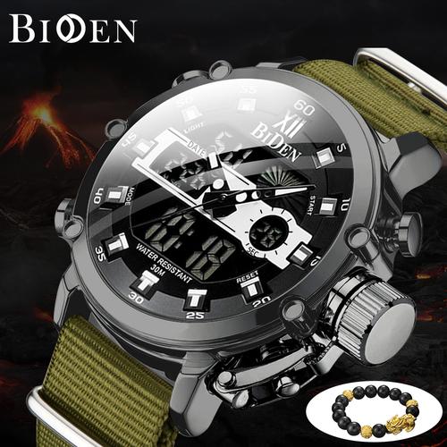 Foto Produk Jam Tangan BIDEN pria Fashionable multi-function outdoor sports jam - Hijau dari BIDEN Official Store