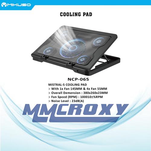 Gambar Cooler Pad Mikuso NCP-065 Mistral-5 Notebook Cooling Pad - Hitam dari mmcroxy.onlineshop Jakarta Pusat Tokopedia