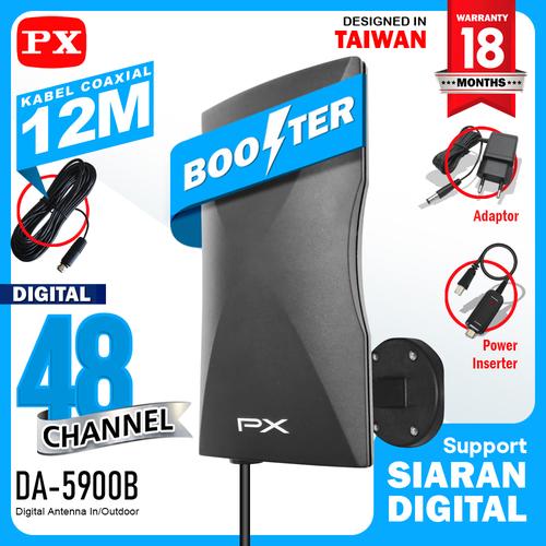 Foto Produk Antena Tv Digital PX DA 5900B Model terbaru dari 5200, 5700 dan 5400b - Hitam dari Digital Shop Solution