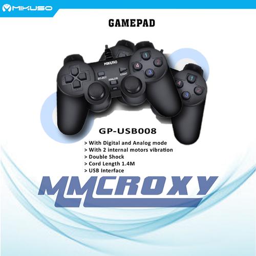 Foto Produk GamePad Nisuta Mikuso GP-USB008 USB Dual Shock Analog - Hitam dari mmcroxy.onlineshop