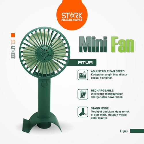 Gambar STARK Mini Portable Fan / Kipas Angin - Dark Green dari STARK Indonesia Jakarta Selatan Tokopedia