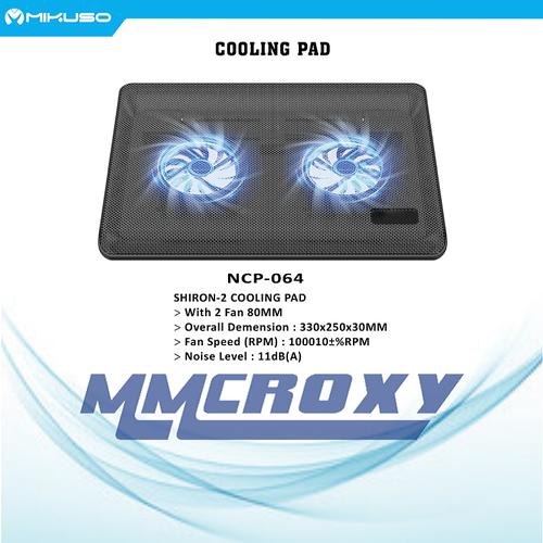 Gambar Cooler Pad Mikuso NCP-064 Shiron-2 Notebook Cooling Pad - Hitam dari mmcroxy.onlineshop Jakarta Pusat Tokopedia