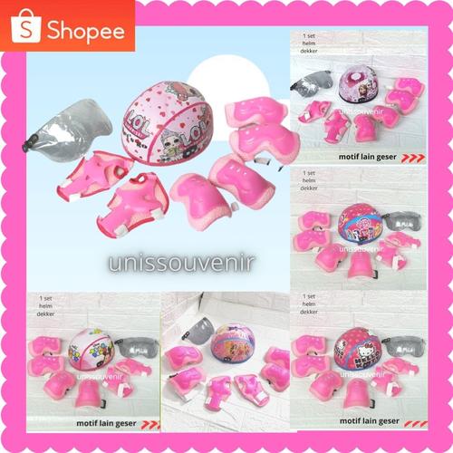 Foto Produk Helm sepeda anak motif bagus untuk anak cewek dan cowok model bogo dari unissouvenir