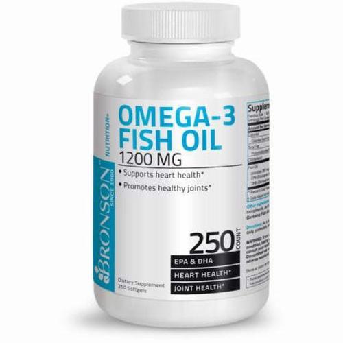 Jual Bronson Omega-3 Fish Oil EPA DHA Extra Strength - 1,200 mg - 250 Soft  - Kab. Bandung - Multicolored Cloud | Tokopedia