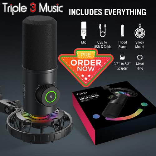 Foto Produk Fifine K658 Microphone Dynamic Mic Usb cardioid ORIGINAL dari triple3music