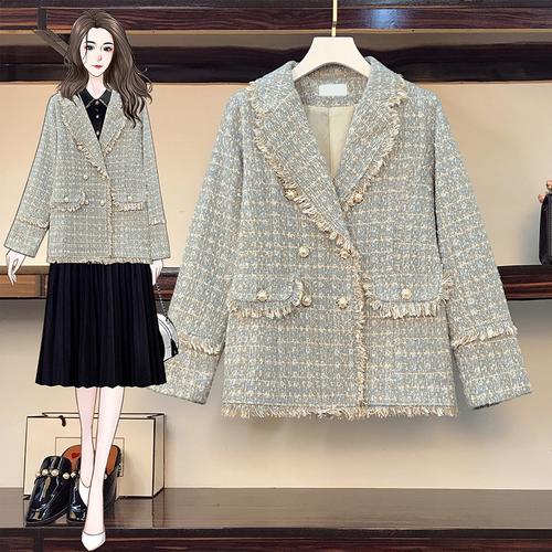 plus size tweed suit
