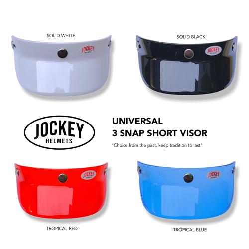 Visor Helm Short JOCKEY Helmets - Putih 