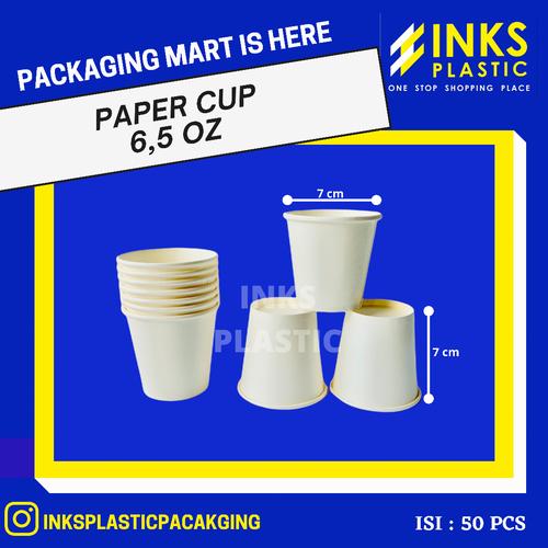 Jual PAPER CUP POLOS PUTIH 6,5 OZ (50 PCS) - Kota Bandung ...