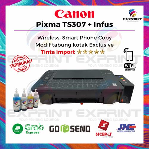 Jual Printer Canon Pixma TS307 Wireless + infus Box - TS307 Foto