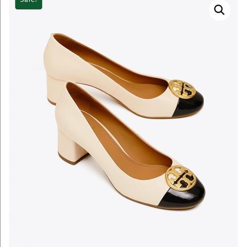 tory burch open toe pumps