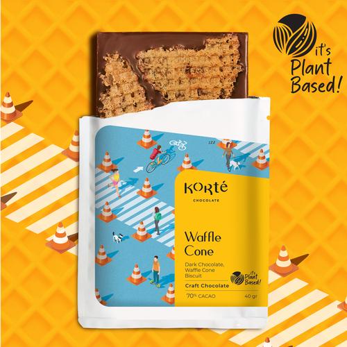 Foto Produk Korte Waffle Cone Chocolate Bar dari Korte Chocolate