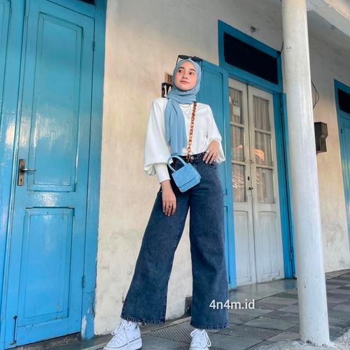 CELANA KULOT WANITA JEANS HANOVA 