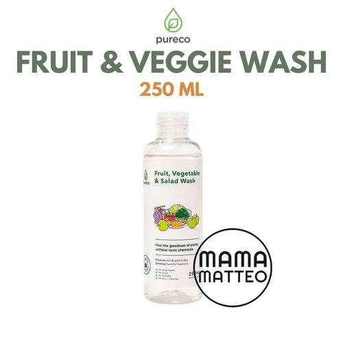 Foto Produk Pureco Fruit Vegetable and Salad wash / Fruit wash / Veggie Wash 500ml - Veggie 250 ml dari mamamatteoid