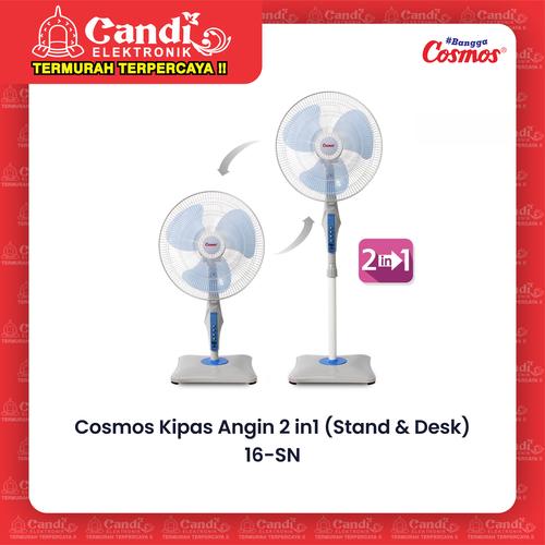 Foto Produk COSMOS DESK FAN CF-16 SNQ - Kipas Angin 2 in1 (Stand & Desk) 16-SNQ dari Candi Elektronik Solo