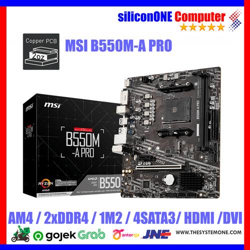 Gambar MSI B550M-A PRO dari silicon ONE Computer Kota Bandung Tokopedia
