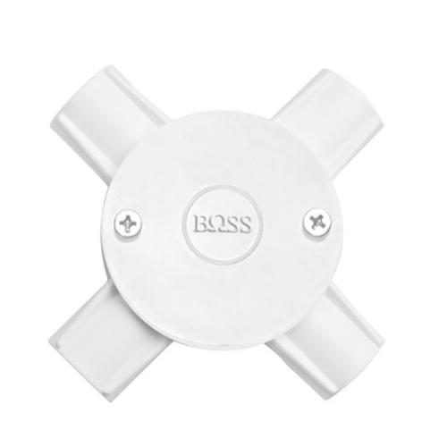 Jual Crossdus / Tdus Cabang 4 Merk Boss Ukuran 20mm Putih Jakarta