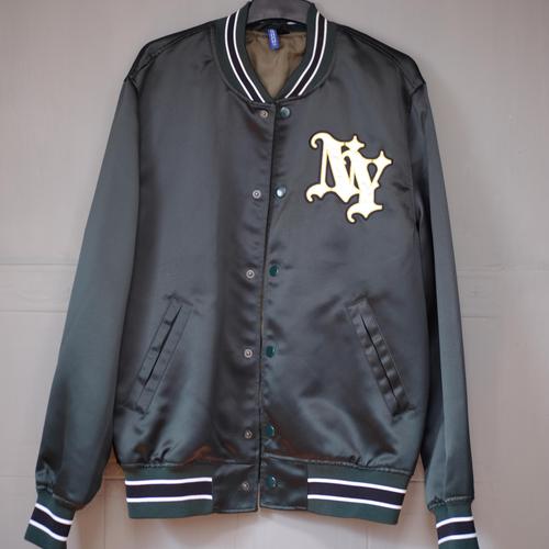 Jual Jaket varsity h\u0026m x vintage green 