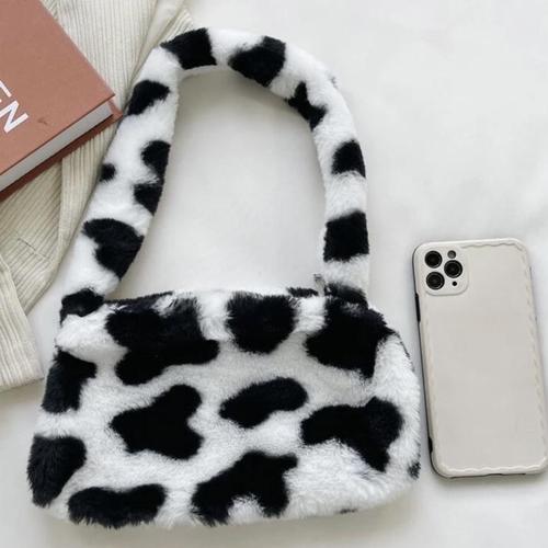 fluffy hobo bag