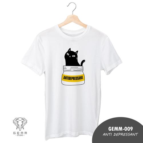 Tshirt / Kaos / CAT/ KUCING/ GEMM-009 