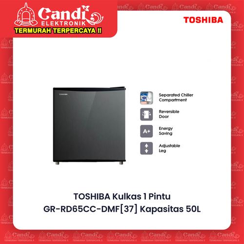 Foto Produk TOSHIBA KULKAS 1PINTU PORTABLE GR-RD65CC-DMF / GR RD65CC DMF 50L dari Candi Elektronik Solo