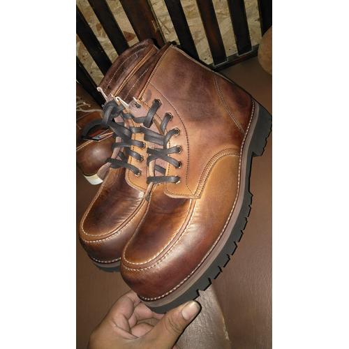 Shoe&Co Eyelet Moc Toe_Dark 親身 Brown 24.5cm