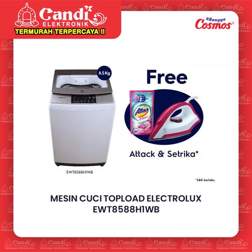 Foto Produk ELECTROLUX MESIN CUCI TOPLOAD EWT8588H1WB / EWT 8588H1WB / 8588 8,5KG dari Candi Elektronik Solo