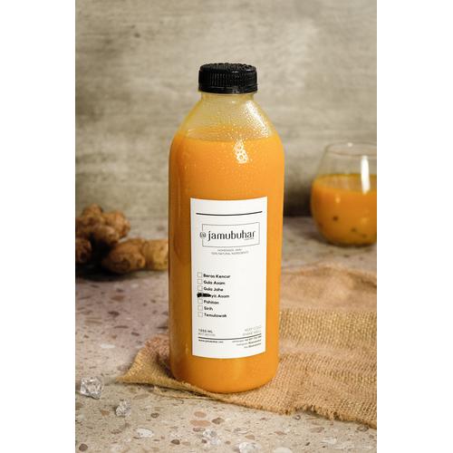 Gambar Jamu Bu Har Kunyit asem / beras kencur / temulawak / gula jahe 1000ml - Kunyit asam dari Jamu "Bu Har" Jakarta Barat Tokopedia