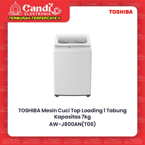 Foto Produk TOSHIBA TOP LOADING T06 Series - AW-J800AN / AW-J900DN / AW-J1000FN - 7KG-AW-J800AN dari Candi Elektronik Solo