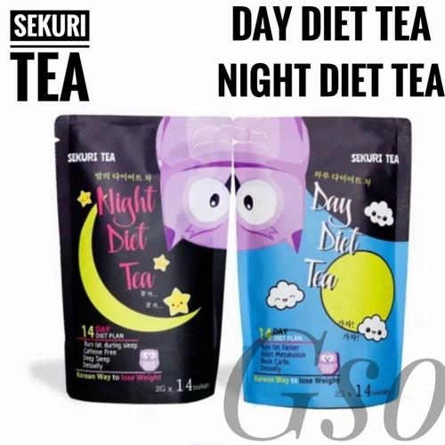 Foto Produk Sekuri Tea Korean 14 Day & Night Diet Tea - Teh Diet Detox - Night Diet Tea dari Goodsshopone