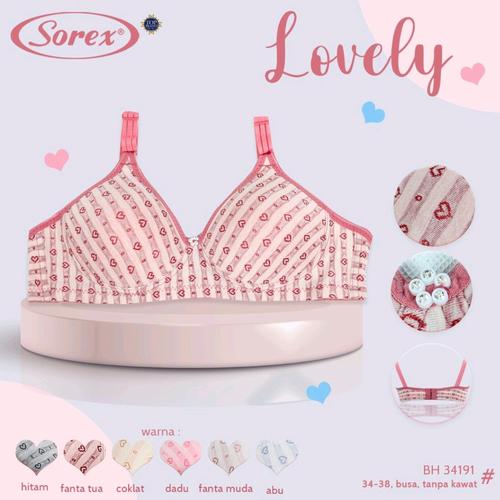 Jual bra wanita tanpa kawat sorex 34191 