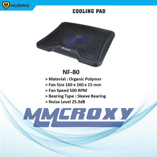Gambar Cooler Pad Nubwo NF-80 - Armour Cooler Pad - Hitam dari mmcroxy.onlineshop Jakarta Pusat Tokopedia