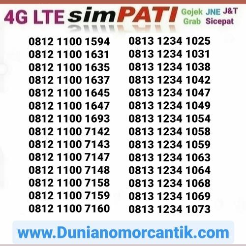 Foto Produk Nomor Cantik Simpati 4G Murah dari Nomor Cantik 89