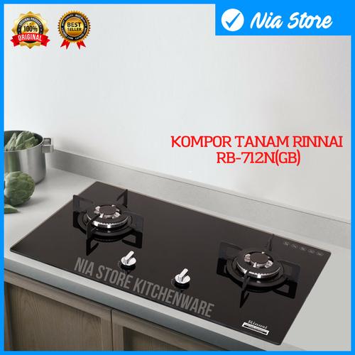 Jual Kompor Gas Tanam RINNAI RB-712N(GB) / RB 712NGB Kaca 2 Tungku - Kab.  Bekasi - Nia Store Kitchenware | Tokopedia