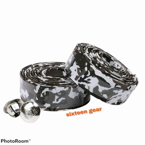 Foto Produk Bartape roadbike, fixie warna hitam - Hitam Putih dari sixteengear