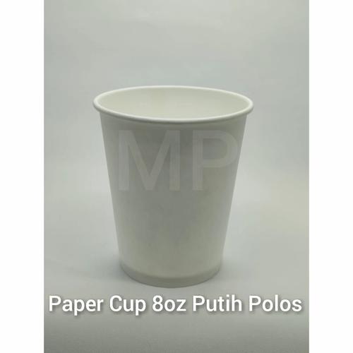 Promo Paper Cup 8oz Gelas Kertas Putih Polos 8 oz @50pcs - Jakarta ...
