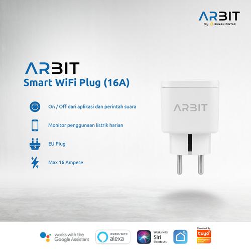 Foto Produk ARBIT Wifi Smart Plug Socket 16A with Power Meter Works Alexa Google dari ARBIT Official Store