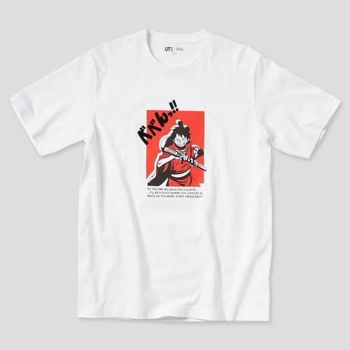 Jual Tshirt Uniqlo Original One Piece Wanokuni Luffi / Baju Kaos One