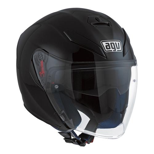Jual AGV K5 JETT MATT BLACK l HELM HALF FACE l ORIGINAL l SNI M