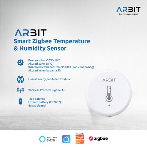 Gambar ARBIT - Zigbee Smart Temperature and Humidity Sensor TUYA dari ARBIT Official Store Jakarta Barat Tokopedia