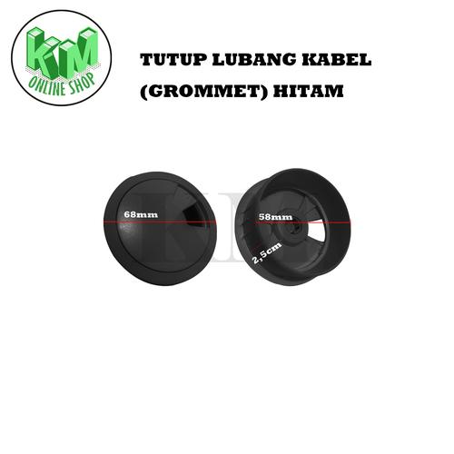 Foto Produk Tutup Lubang Kabel Grommet Plastik - Hitam dari KM_onlinshop