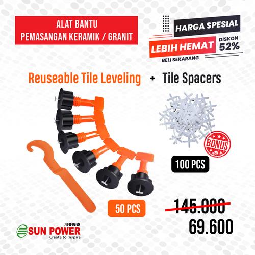 Jual Reuseable Tile Leveling Alat Bantu Pemasangan Keramik Dan Granit Kab Mojokerto Sun Power Ceramics Tokopedia