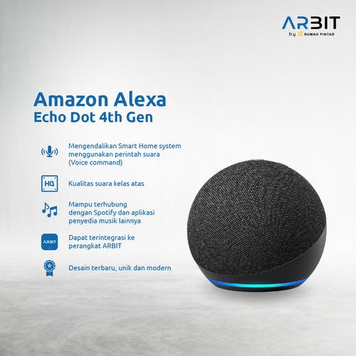 Gambar Amazon Echo Dot 4th Gen Alexa Voice Smart Speaker - Hitam dari ARBIT Official Store Jakarta Barat Tokopedia