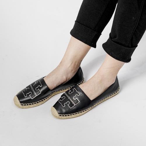 Jual Tory Burch Ines Espadrille Logo Black - Kota Surabaya - bagsfromirine  | Tokopedia