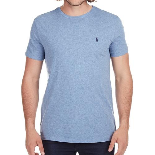 Jual Polo-RL Men Blue Cotton Tshirt 