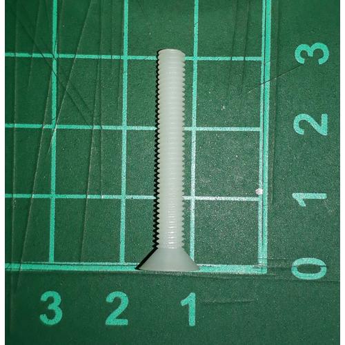 Gambar skrup baut screw plastik putih nylon M4 x 30 mm kepala miring dari SentraOnlineShop Kab. Tangerang Tokopedia