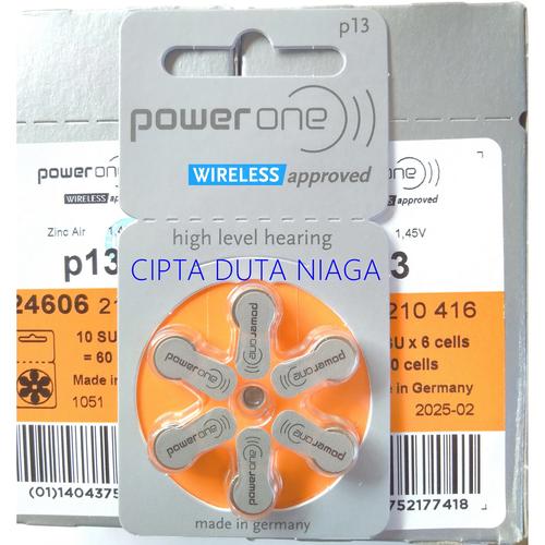 Gambar Baterai Alat Bantu Dengar,Hearing Battery,Power One 13(P13) dari Cipta Duta Niaga Kota Bandung Tokopedia